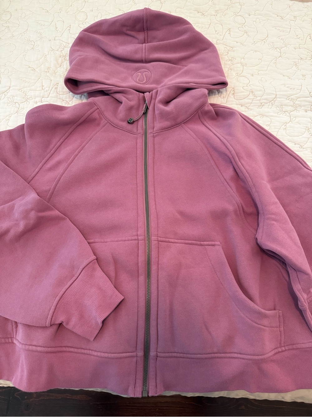 EUC Lululemon Scuba Full-Zip Hoodie M/L Velvet Dust